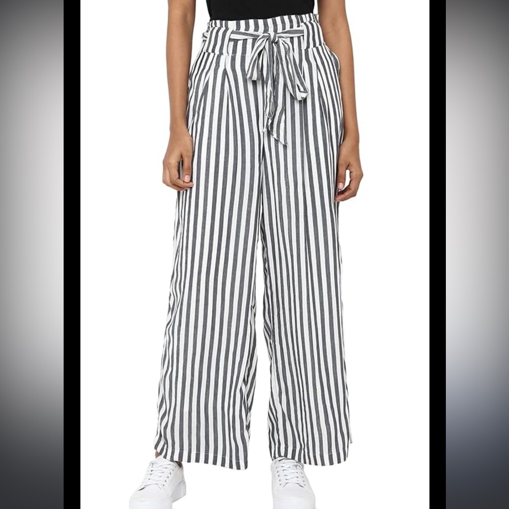 AMERICAN EAGLE Wide Leg Striped Pants
